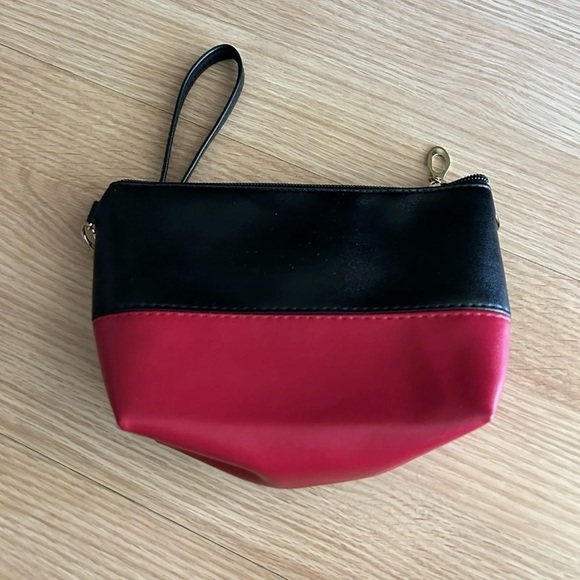 Minnie Mouse Leather Small Cosmetic Travel Zip Bag - Picture 5 of 5